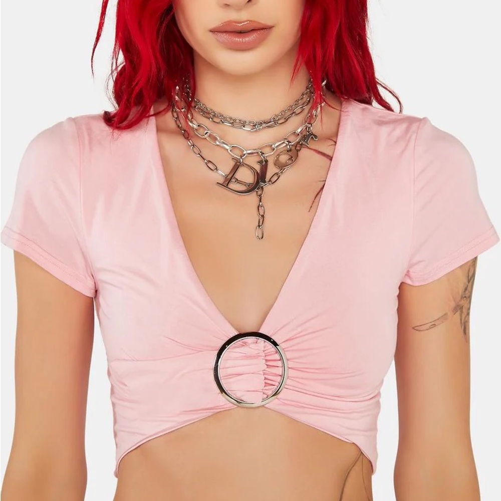 KRIPT PINK ASTER CROP TOP